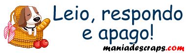 Leio respondo e apago