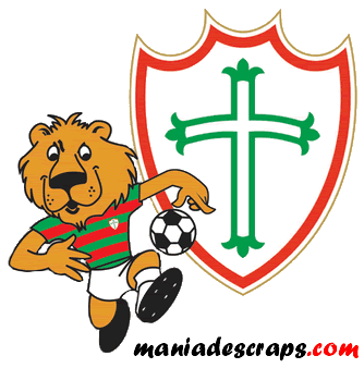 Escudo com Mascote do time da Portuguesa
